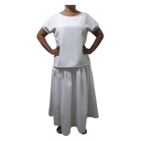 CONJUNTO BRANCO OXFORD FEM. - P - M