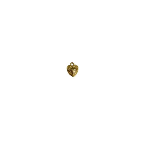 Pingente coração P luxo dourado