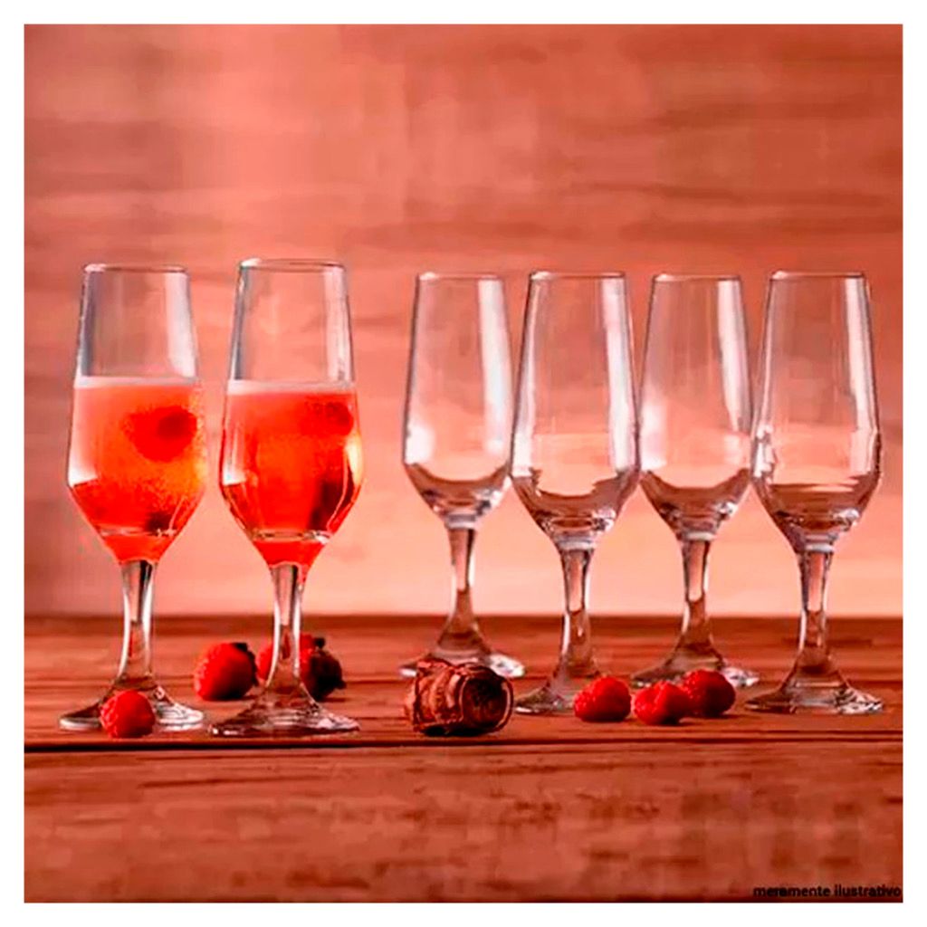 TAÇA DE VIDRO LISA TRANSPARENTE 186ML - Imagem 3