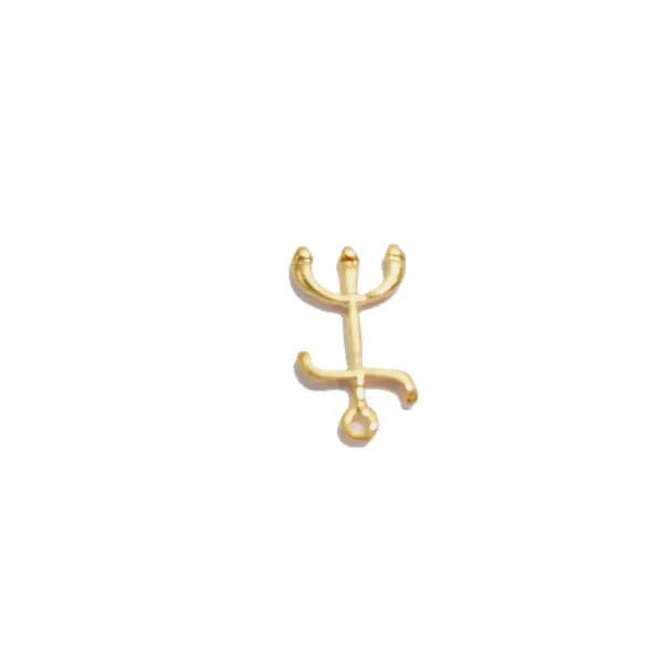 PINGENTE MINI TRIDENTE POMBO GIRA - PRATA OU DOURADO - Image 2