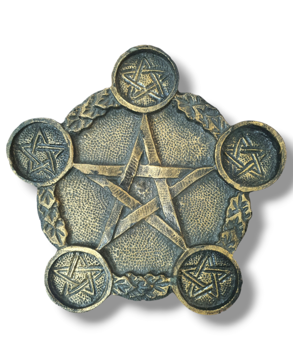 CASTIÇAL PENTAGRAMA - RESINA - Image 2