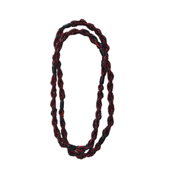 BRAJA MISSANGUINHA - PRETO E VERMELHO - 60cm