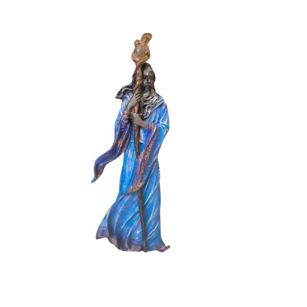 Imagem Mago Merlin - Decoração Resina Bruxo 27 cm
