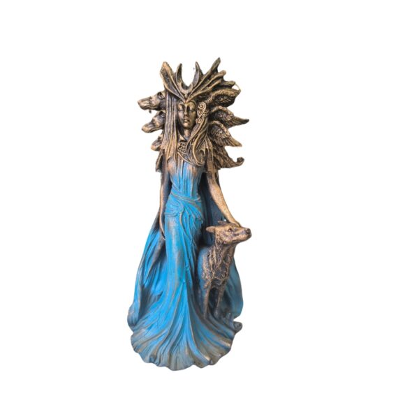 IMAGEM HECATE C/ CACHORRO - RESINA