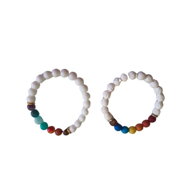 PULSEIRA DE PEDRAS NATURAIS 7 CHACKRAS
