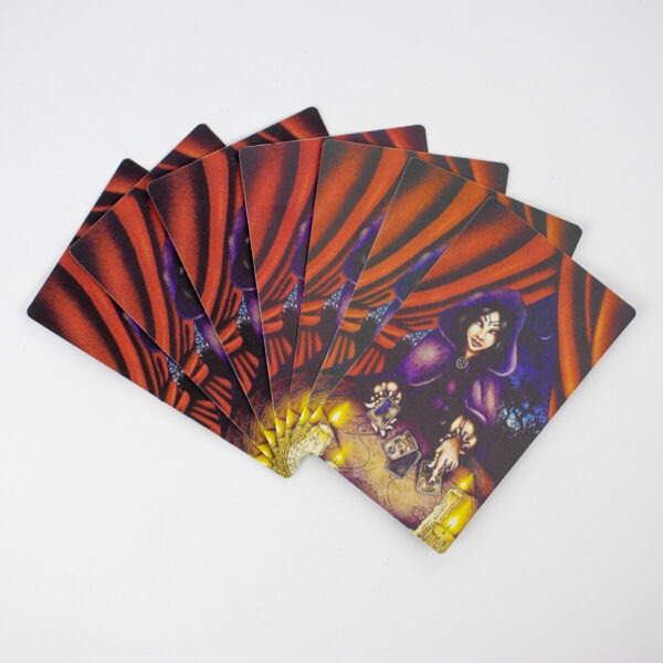 Baralho Tarot Magia Cigana Vermelho 36 Cartas com Manual - Imagem 4