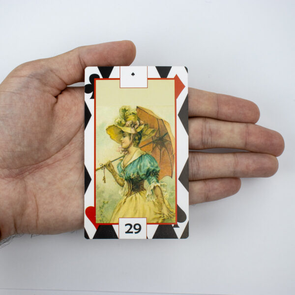 Baralho Tarot Magia Cigana Vermelho 36 Cartas com Manual - Imagem 3