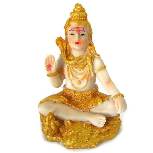 ESTATUA DE SHIVA DOURADO 15CM