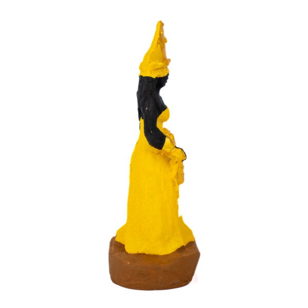 ORIXA OXUM RESINA 10CM - ROUPA AMARELA - Imagem 3