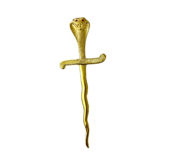 PUNHAL COBRA 17cm DOURADO