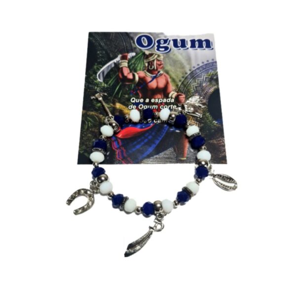 PULSEIRA OGUM BRANCA E AZUL