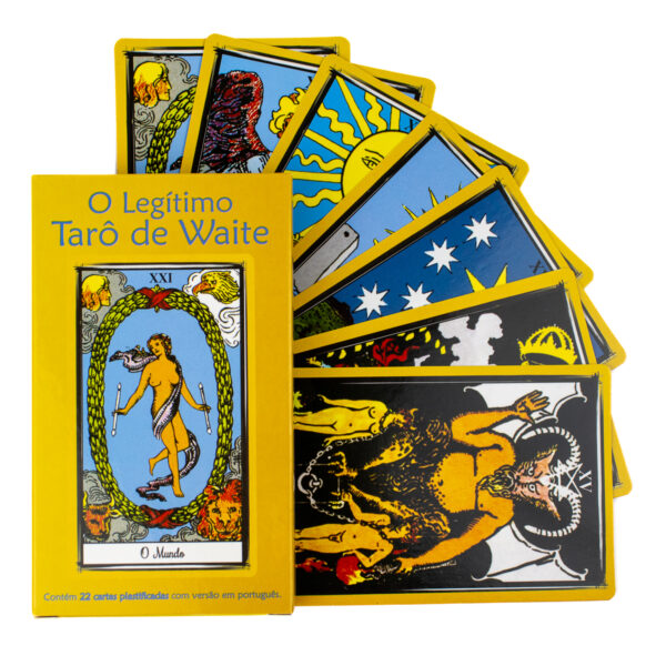 O Legítimo Taro Waite 22 Cartas Plastificadas e Com Manual