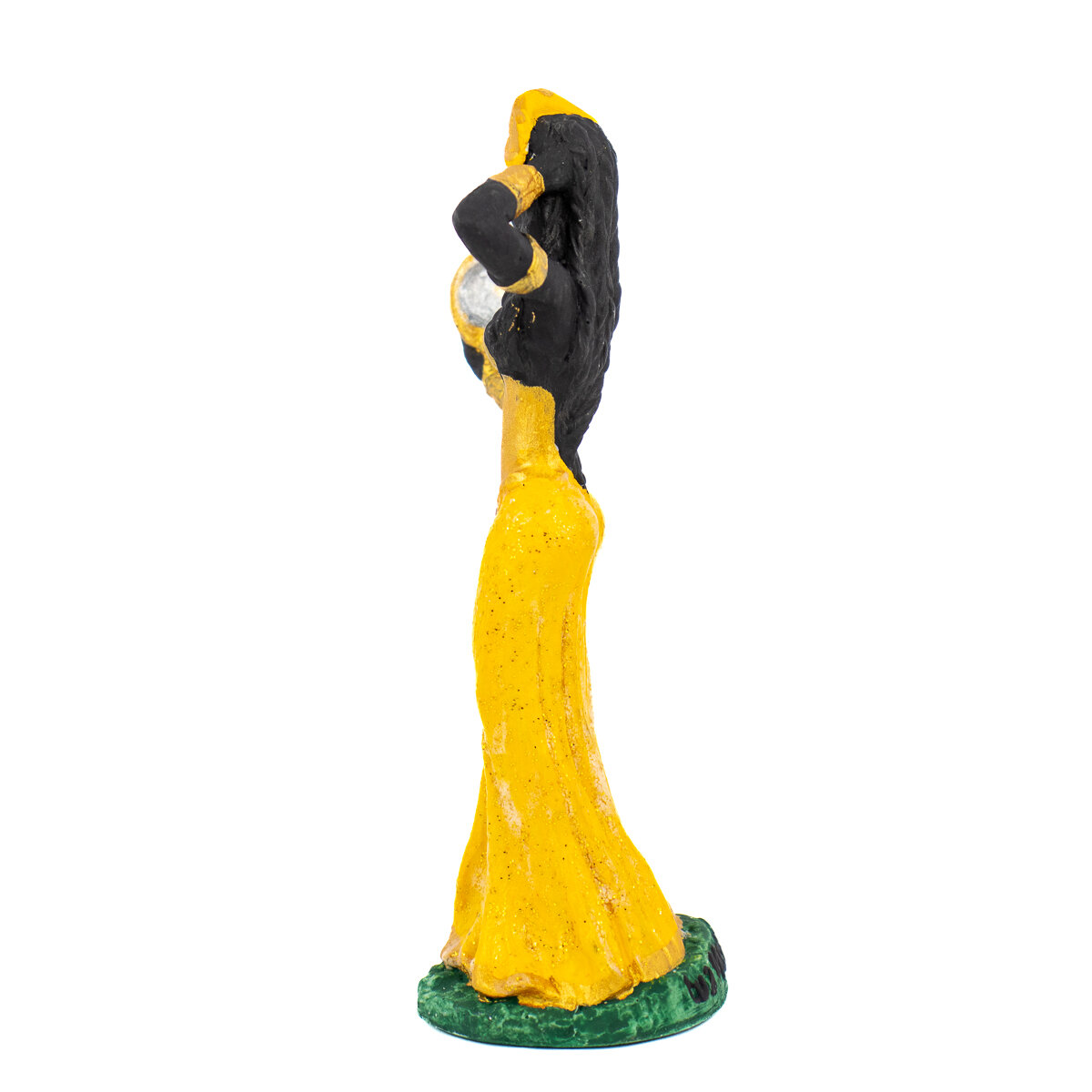 Escultura Orixá Oxum Amarela 13,50 cm em Resina - Imagem 2