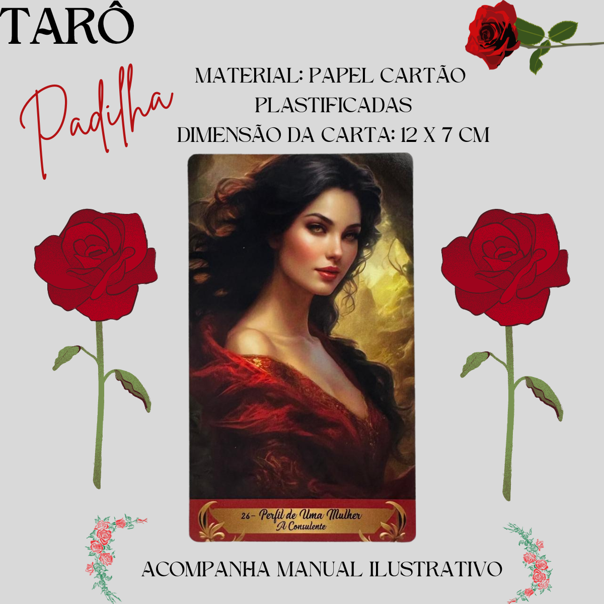 O Legítimo Tarô da Maria Padilha 36 Cartas Plastif e Manual - Imagem 2