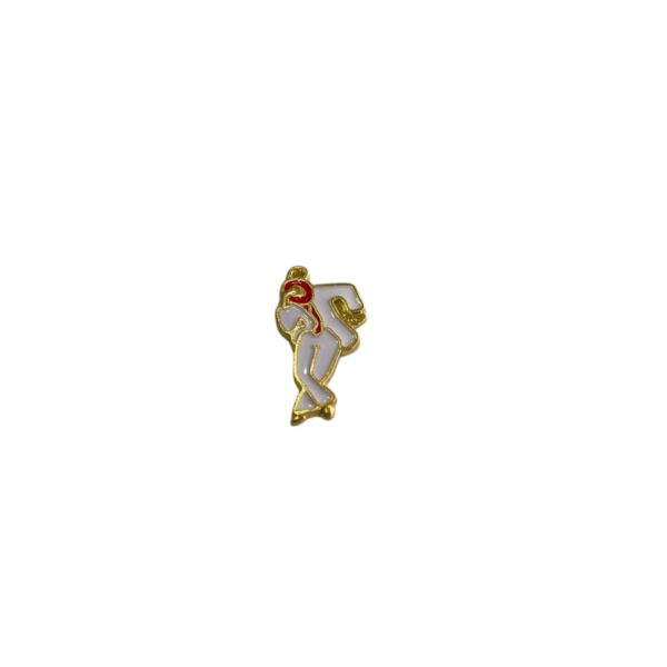 Pingente Zé Pilintra em Pé Resinado - prateado ou dourado 2cm - Imagem 2
