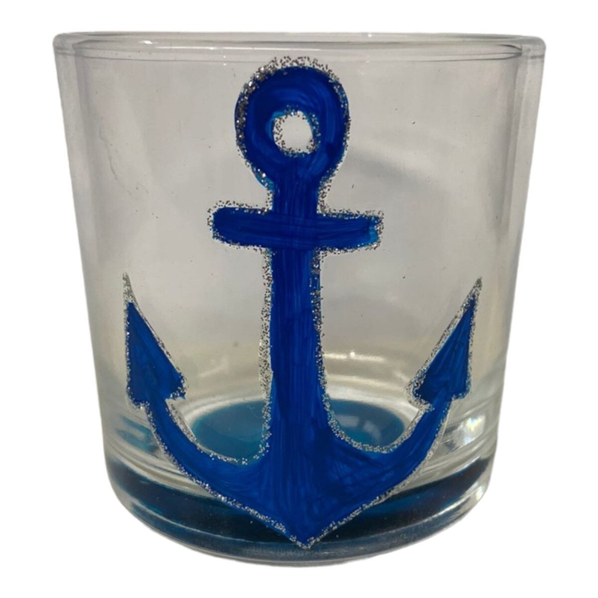 Copo de Whisky Marinheiro Âncora Azul