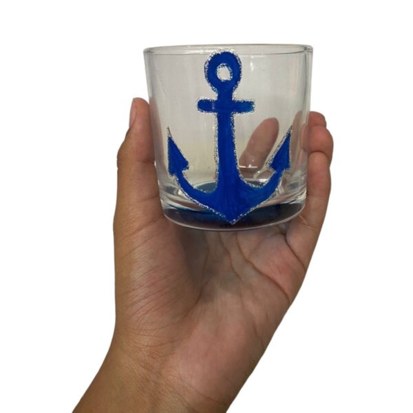Copo de Whisky Marinheiro Âncora Azul 300 ml - Imagem 5