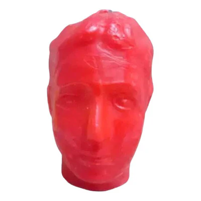 CABEÇA DE CERA MASCULINA VERMELHA
