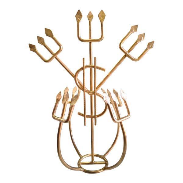 Ferramenta Exu Luxo Dourada 40cm