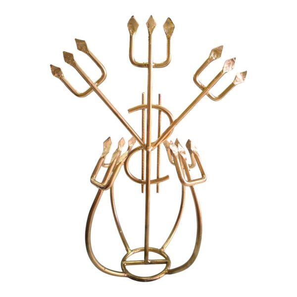 Ferramenta Exu Luxo Dourada 40cm - Imagem 2