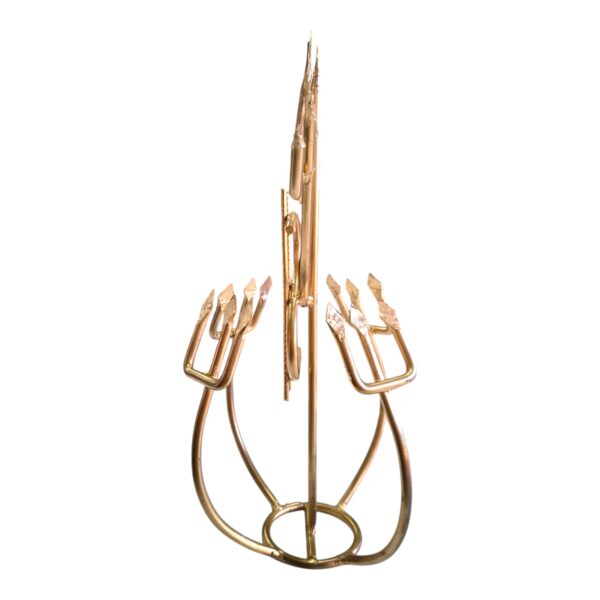 Ferramenta Exu Luxo Dourada 40cm - Imagem 3
