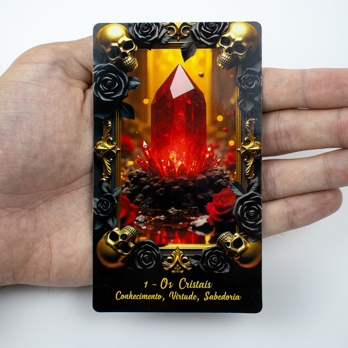 O Legitimo Tarô da Rosa Caveira 36 Cartas Plastif e Manual - Imagem 5